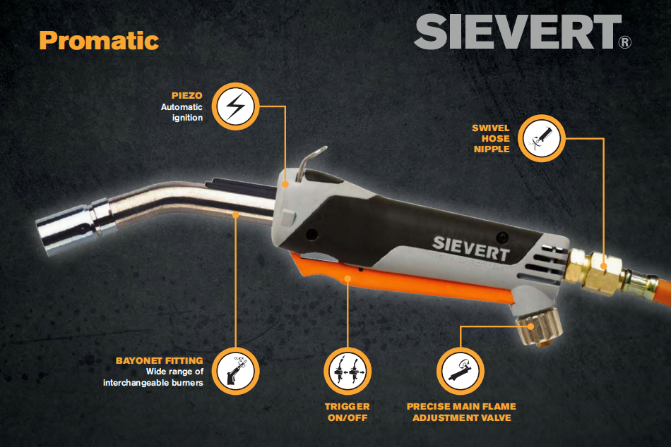 Sievert plamenik s automatskim regulatorom